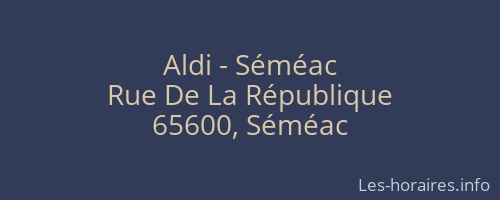 Aldi - Séméac