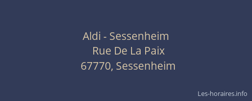 Aldi - Sessenheim