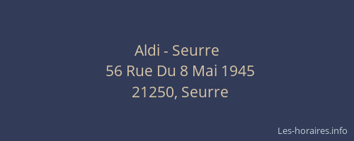 Aldi - Seurre