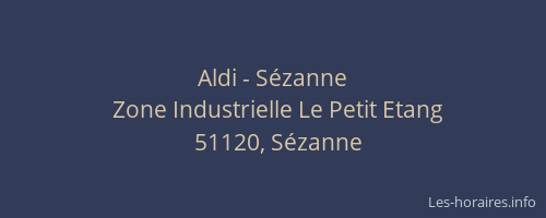 Aldi - Sézanne