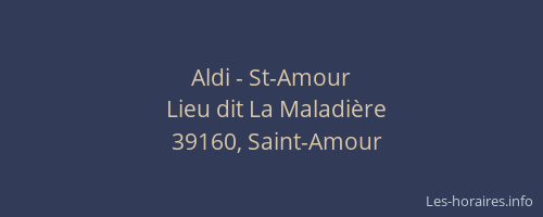 Aldi - St-Amour