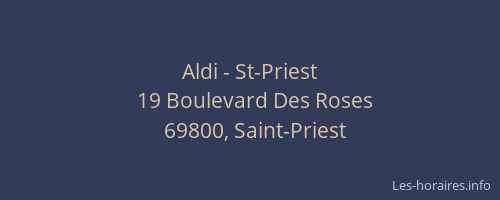 Aldi - St-Priest
