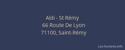 Aldi - St Rémy