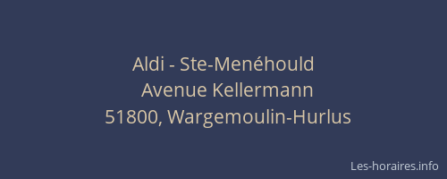 Aldi - Ste-Menéhould