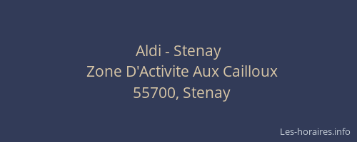 Aldi - Stenay