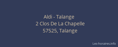 Aldi - Talange