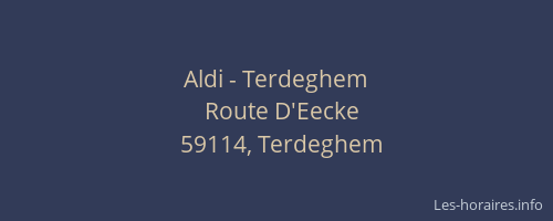 Aldi - Terdeghem