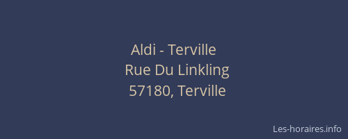 Aldi - Terville