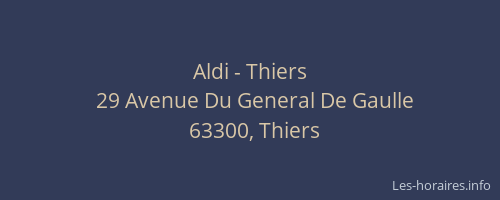 Aldi - Thiers