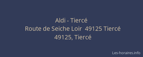 Aldi - Tiercé