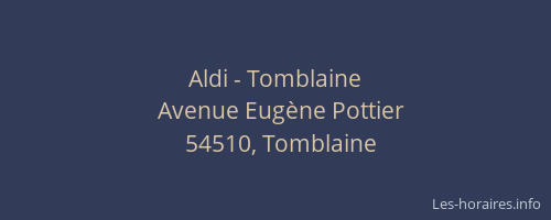 Aldi - Tomblaine