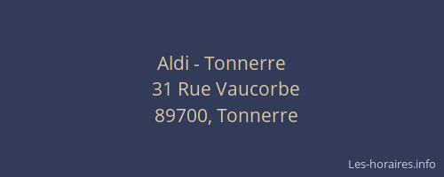 Aldi - Tonnerre