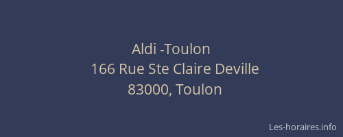 Aldi -Toulon