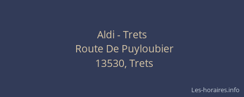 Aldi - Trets