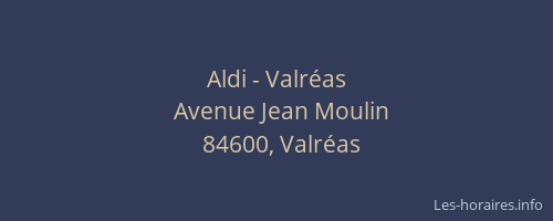 Aldi - Valréas