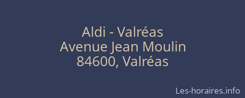 Aldi - Valréas