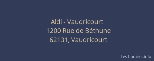 Aldi - Vaudricourt