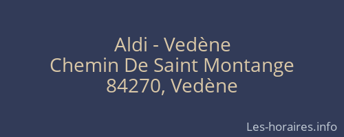 Aldi - Vedène