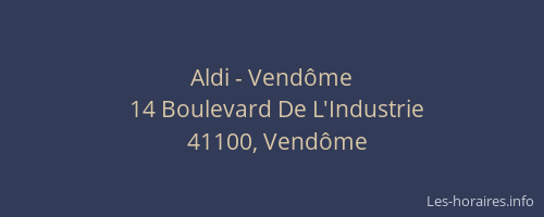 Aldi - Vendôme