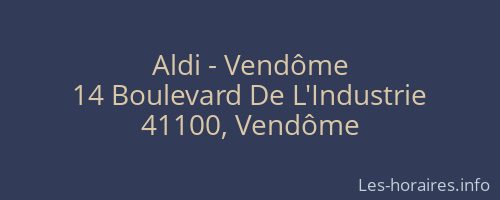 Aldi - Vendôme