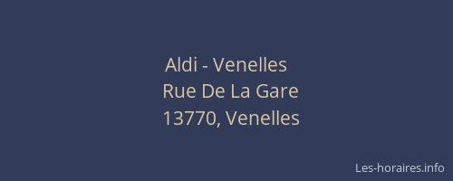 Aldi - Venelles