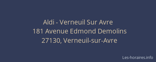 Aldi - Verneuil Sur Avre