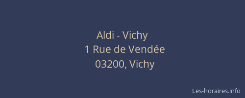Aldi - Vichy