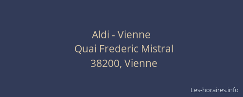 Aldi - Vienne
