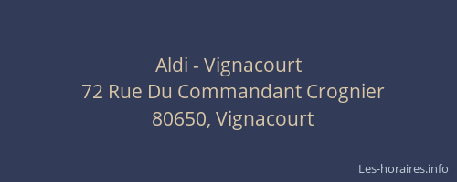 Aldi - Vignacourt