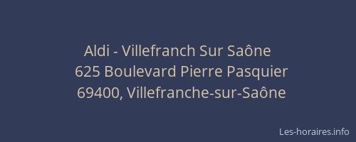 Aldi - Villefranch Sur Saône