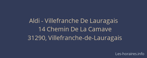 Aldi - Villefranche De Lauragais