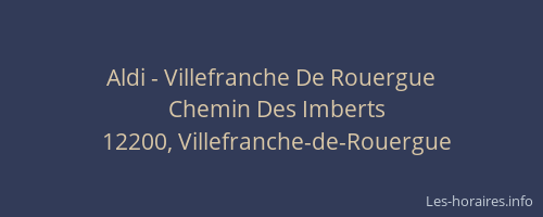 Aldi - Villefranche De Rouergue