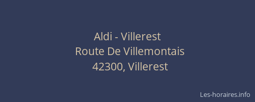 Aldi - Villerest