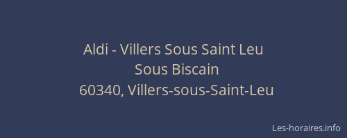 Aldi - Villers Sous Saint Leu