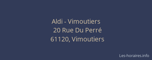 Aldi - Vimoutiers
