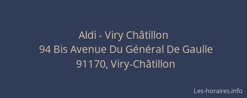 Aldi - Viry Châtillon