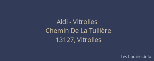 Aldi - Vitrolles