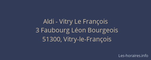 Aldi - Vitry Le François