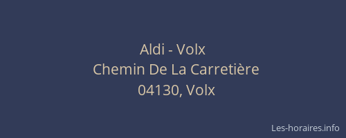 Aldi - Volx