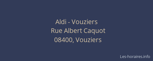 Aldi - Vouziers