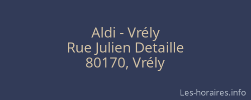 Aldi - Vrély