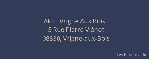 Aldi - Vrigne Aux Bois