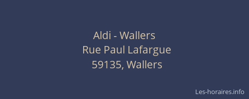 Aldi - Wallers