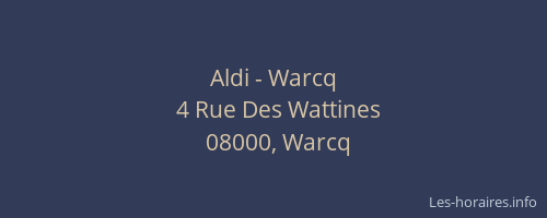 Aldi - Warcq