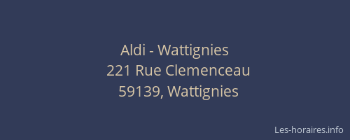 Aldi - Wattignies