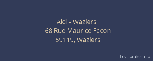 Aldi - Waziers