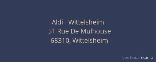 Aldi - Wittelsheim