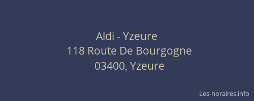 Aldi - Yzeure