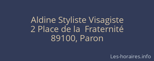 Aldine Styliste Visagiste