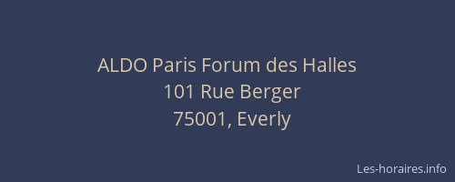 ALDO Paris Forum des Halles